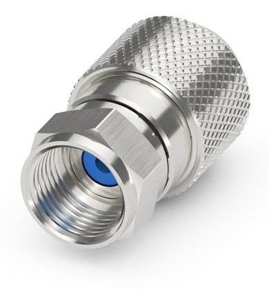 Confezione 10 Adattatori F per Cavi Diametro 6,8/7mm - Goobay IADAP SAT-019