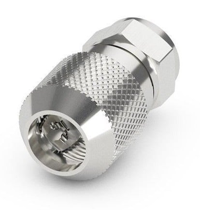 Confezione 10 Adattatori F per Cavi Diametro 6,8/7mm - Goobay IADAP SAT-019