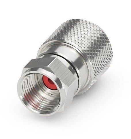 Confezione 10 Adattatori F per Cavi Diametro 7,2/7,4mm - Goobay IADAP SAT-020