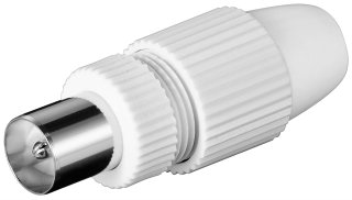 Adattatore Connettore Coassiale Maschio 9,5 mm Antenna - Goobay IADAP SAT-025