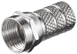 Connettore ad Avvitamento F Twist-on per Cavi 5,2 mm - Goobay IADAP SAT-028