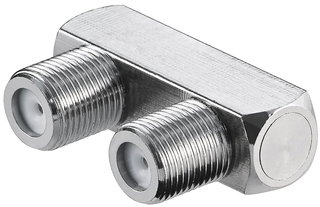 Connettore Coassiale F a U, F/F - Goobay IADAP SAT-031
