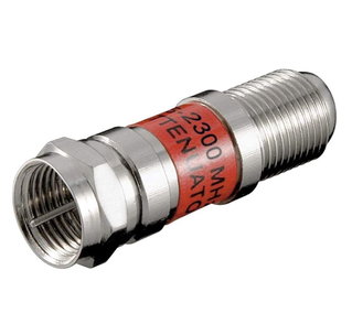 Attenuatore SAT 12dB F/F Maschio/Femmina - Goobay IADAP SAT-ATT12