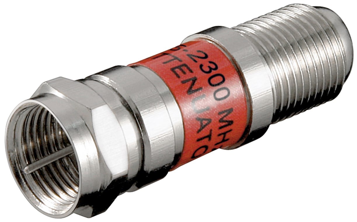 Attenuatore SAT 3dB F/F Maschio/Femmina - Goobay IADAP SAT-ATT3