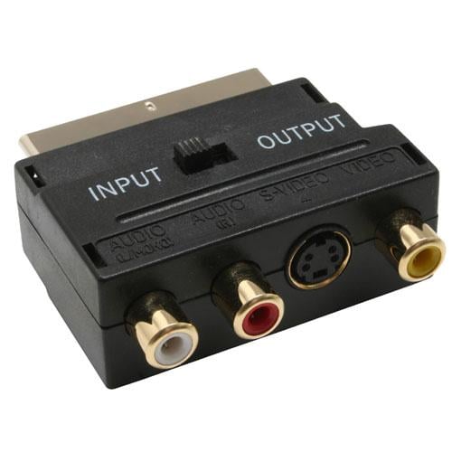 Adattatore Scart SVHS RCA Audio Video - Goobay IADAP SCART-NI