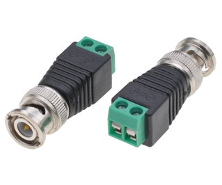 Adattatore Connettore Terminal Block 2-pin a BNC Maschio - Techly IADAP TB2T-BNCMM