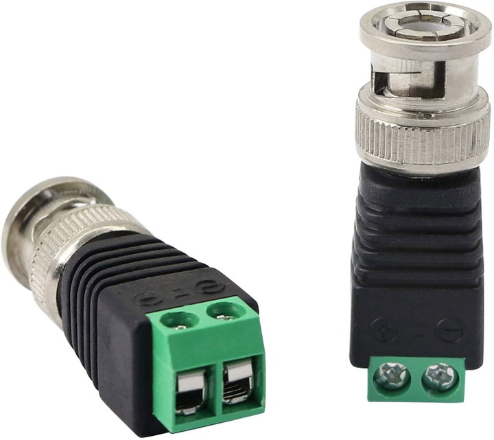 Adattatore Connettore Terminal Block 2-pin a BNC Maschio - Techly IADAP TB2T-BNCMM