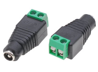 Adattatore Alimentazione Plug DC 5.5x2.1mm Femmina Terminal Block 2 pin - Techly IADAP TB2T-DC5521F