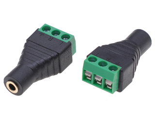 Adattatore Audio 3.5 mm Stereo Femmina Terminal Block 3 pin - Techly IADAP TB3T-AU35F