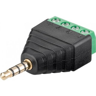 Adattatore audio 3.5 mm maschio a terminal block 4 pin - Delock IADAP TB4-AU35M