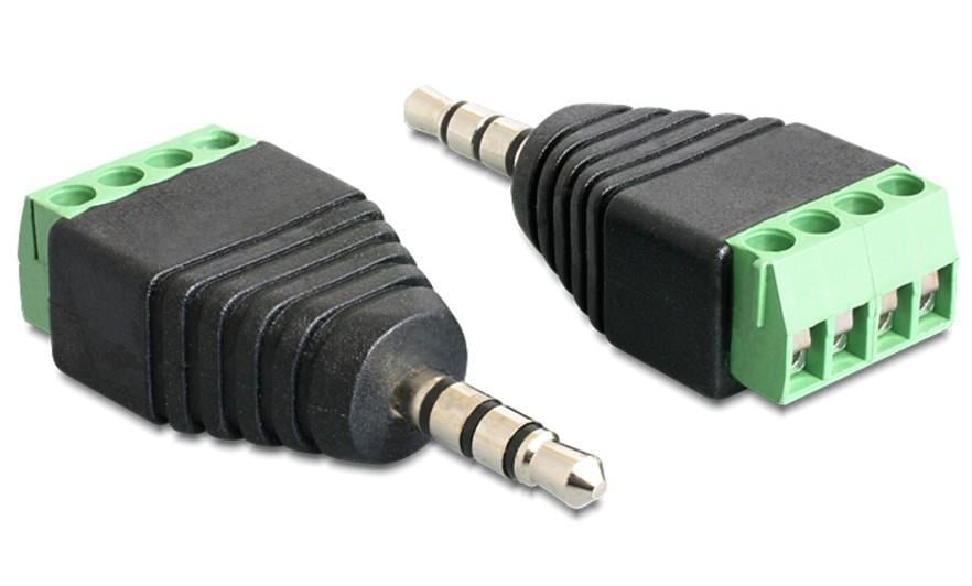 Adattatore Audio 3.5 mm Maschio a Terminal Block 4 pin - Delock IADAP TB4-AU35M