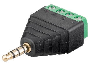 Audio Adapter 3.5 mm Male to 4 pin Terminal Block - Goobay IADAP TB4-AU35MG