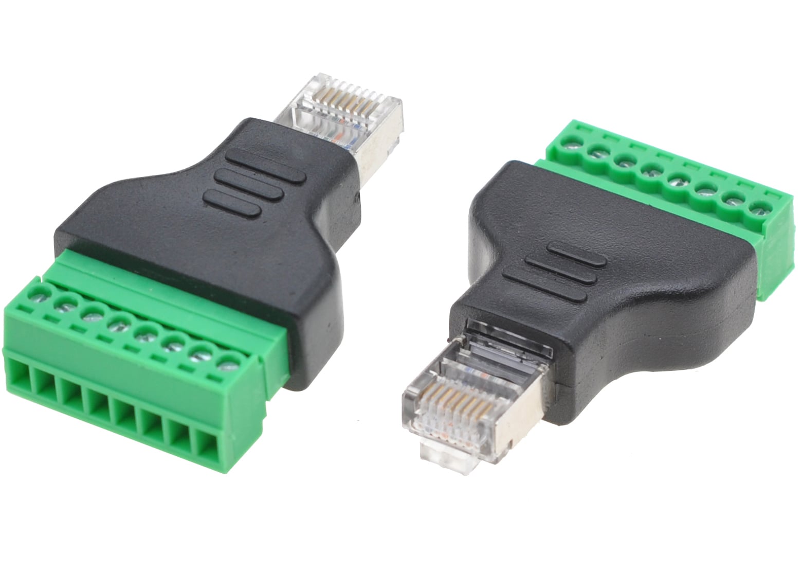 Adattatore Connettore RJ45 Maschio Terminal Block 8 pin - Techly IADAP TB8T-RJ45M