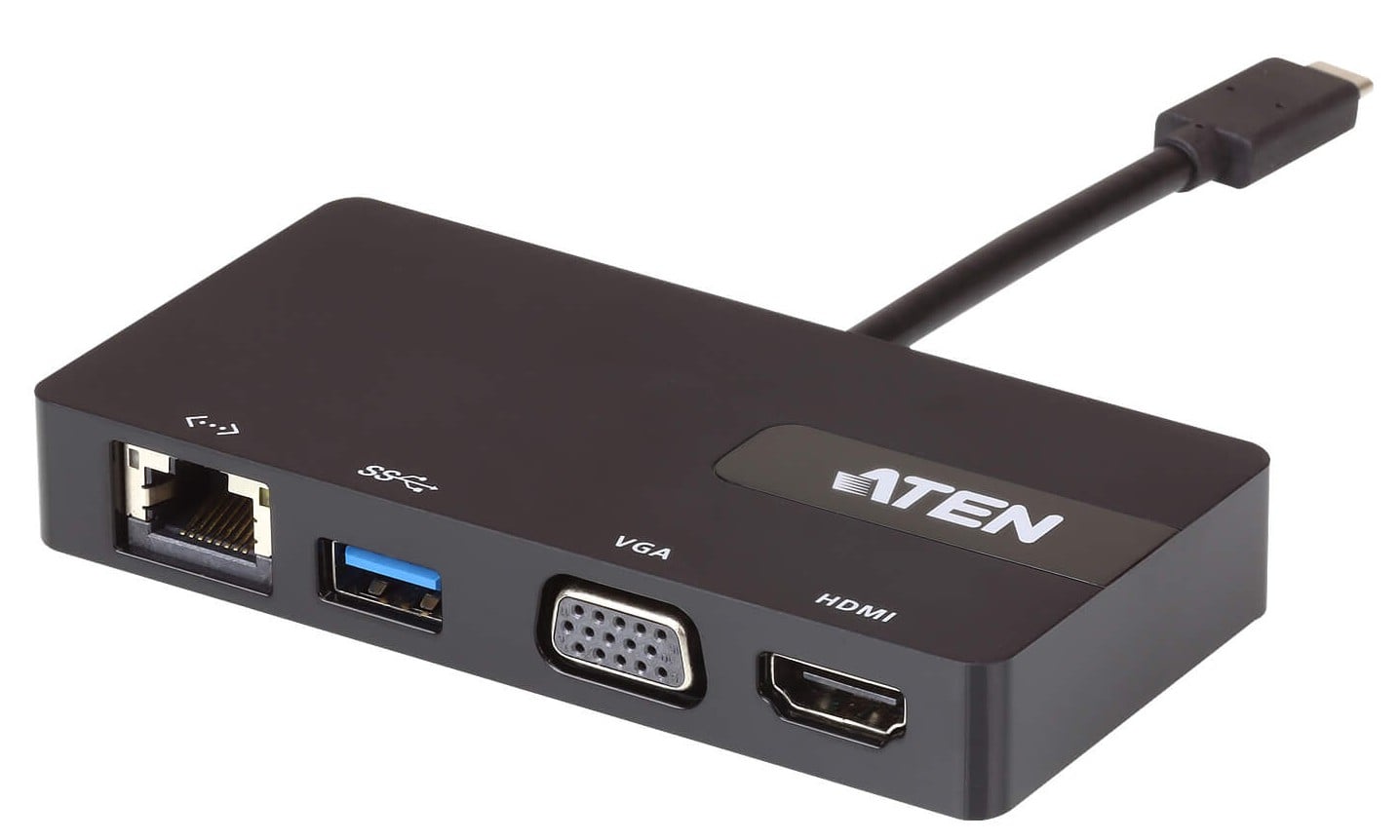 Mini Dock Multiporta USB-C™, UH3232 - Aten IADAP UH-3232