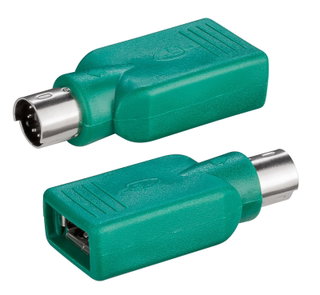 Adapter converter PS2 male USB A female for keyboard and mouse - Goobay IADAP USB-919G