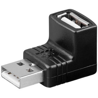 USB A Male/Female 90° Adapter - Goobay IADAP USB-AF90