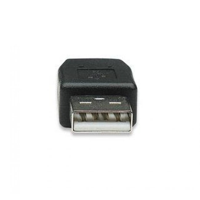 Adattatore Convertitore USB A Maschio a Mini B Femmina Nero - Manhattan IADAP USB-AM/5F