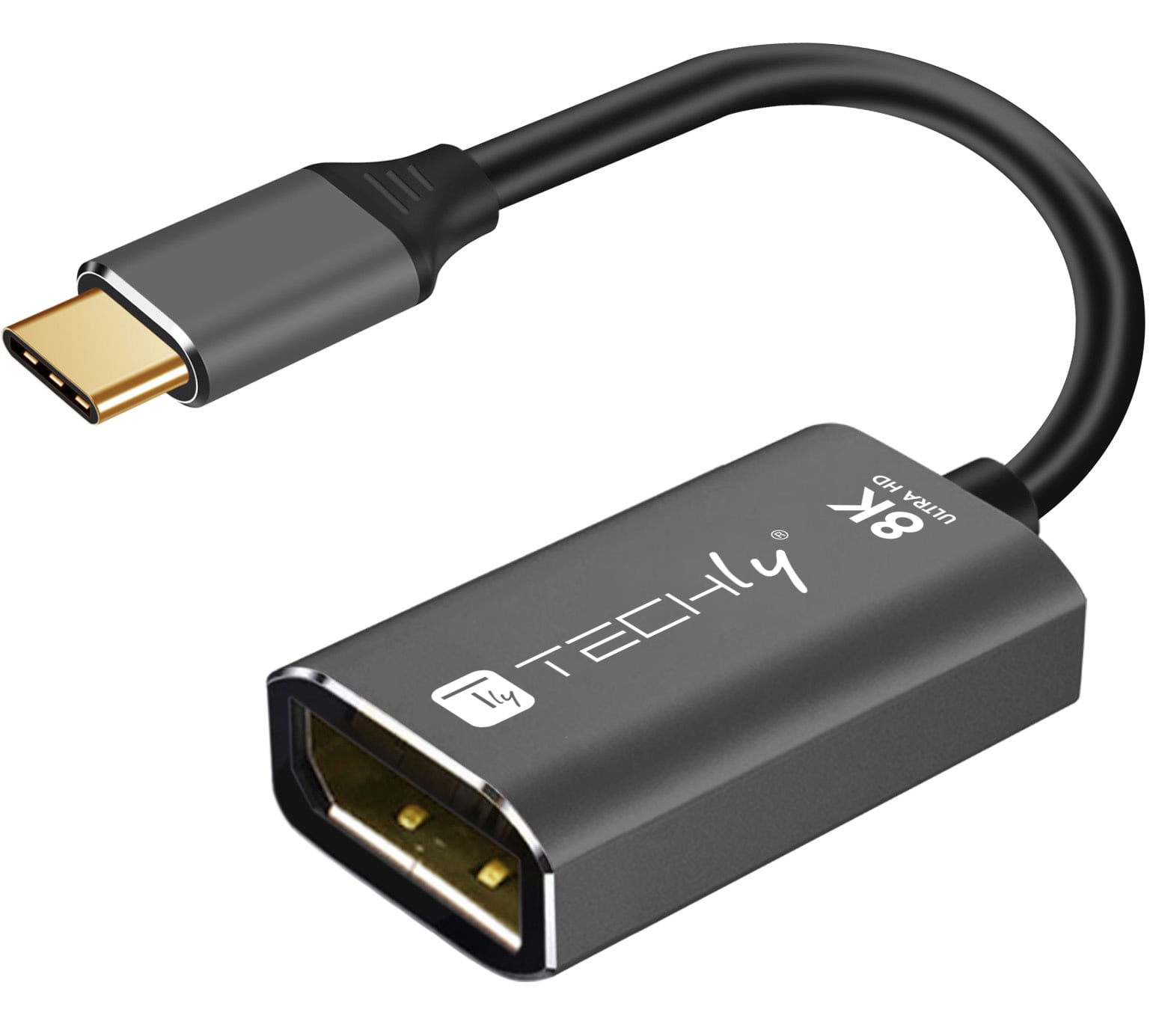 Adattatore USB-C™ 3.2 a Displayport 1.4 8K@60Hz 15 cm - Techly IADAP USB-C-DP8