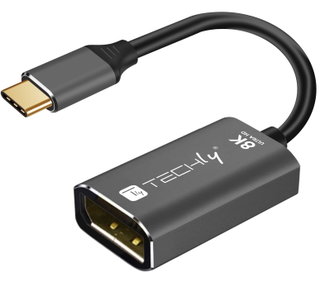 Adattatore USB-C 3.2 a DisplayPort 1.4 8K@60Hz 15 cm - Techly IADAP USB-C-DP8