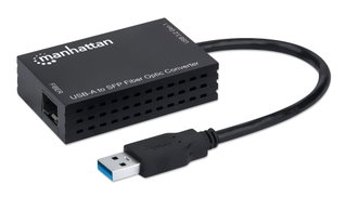 USB-A to SFP Fiber Optic Converter 1000 Mbps - Manhattan IADAP USB-ETGIGASFP