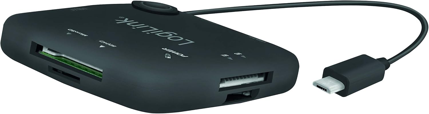 HUB Multifunzione On-The-Go Micro-USB e Lettore di Schede - Logilink IADAP USB-MULTIOTG