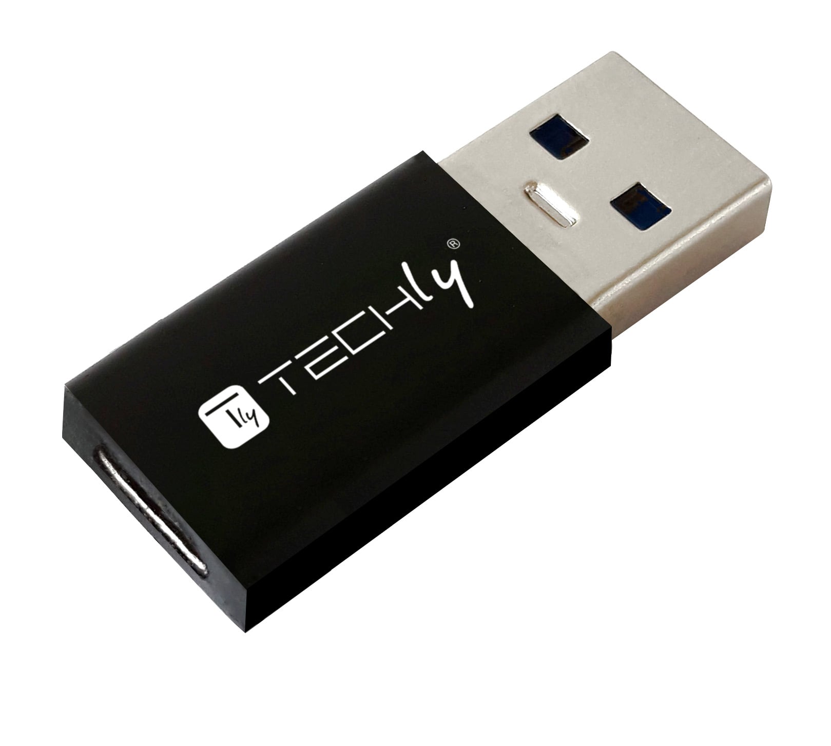 Adattatore Convertitore USB 3.2 USB A Maschio a USB-C™ Femmina Nero - Techly IADAP USB3-AFT