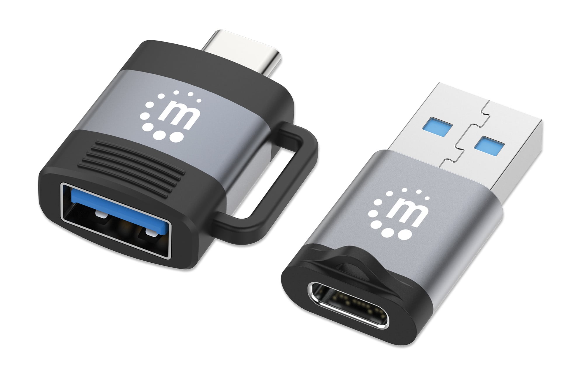 Set 2 Adattatori USB-C™ a USB-A & USB-A a USB-C™ - Manhattan IADAP USB31-AC-MULTI