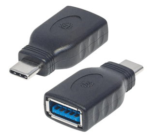 Adattatore Convertitore USB-C Maschio a USB-A Femmina - Manhattan IADAP USB31-CMAFM