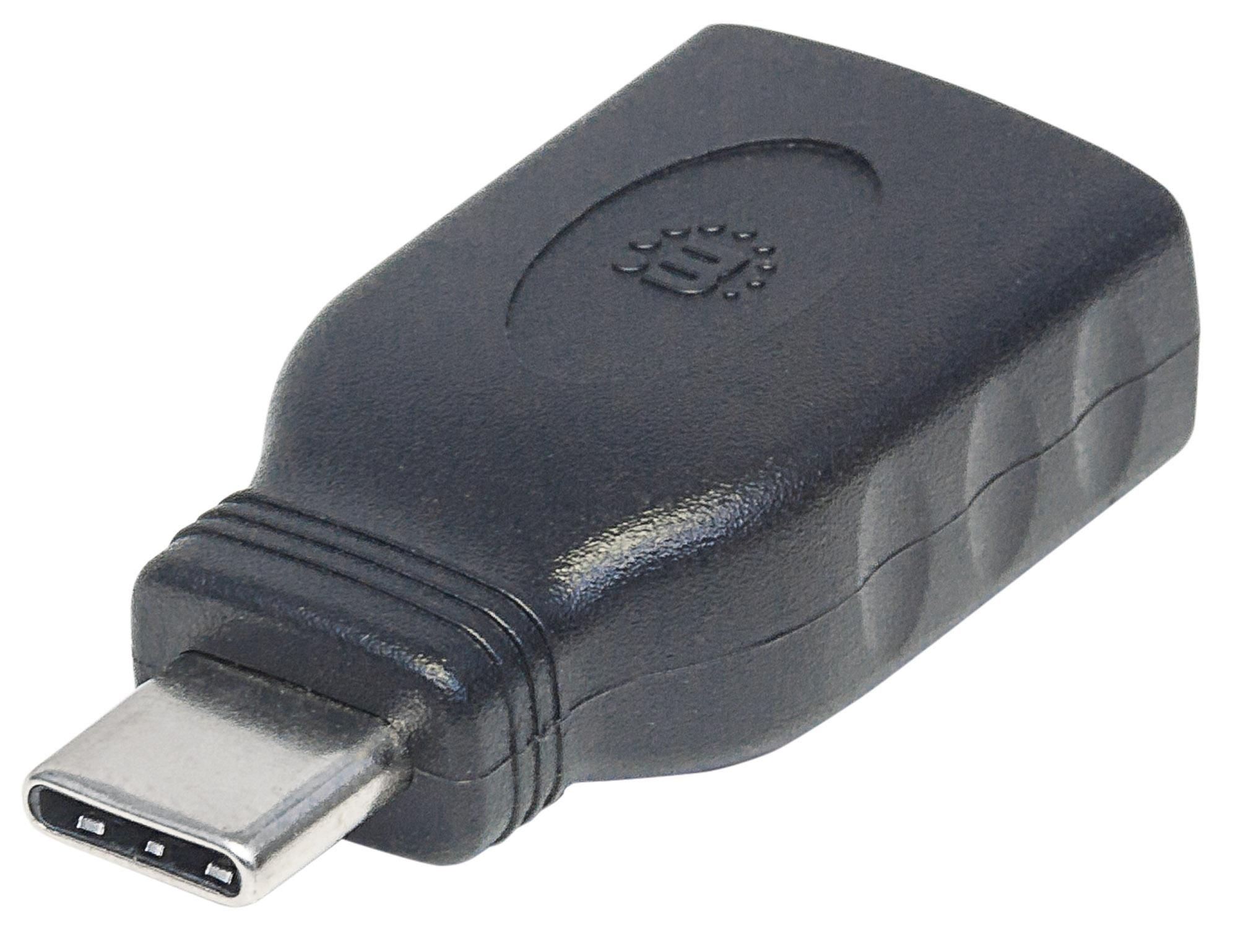 Adattatore Convertitore USB-C™ Maschio a USB-A Femmina - Manhattan IADAP USB31-CMAFM