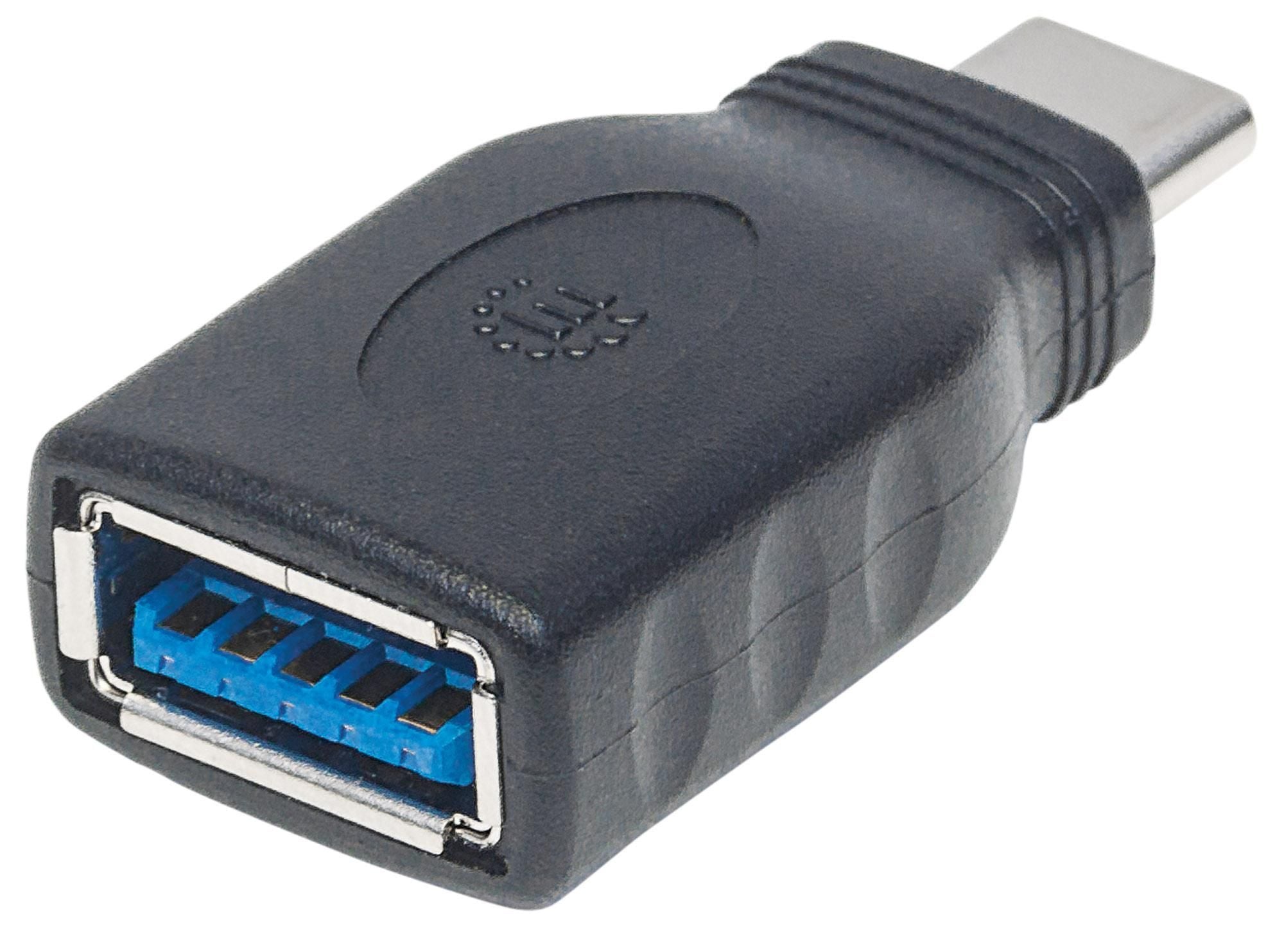 Adattatore Convertitore USB-C™ Maschio a USB-A Femmina - Manhattan IADAP USB31-CMAFM