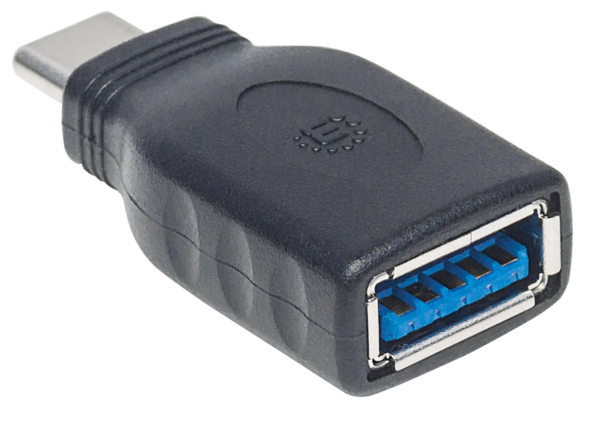 Adattatore Convertitore USB-C™ Maschio a USB-A Femmina - Manhattan IADAP USB31-CMAFM