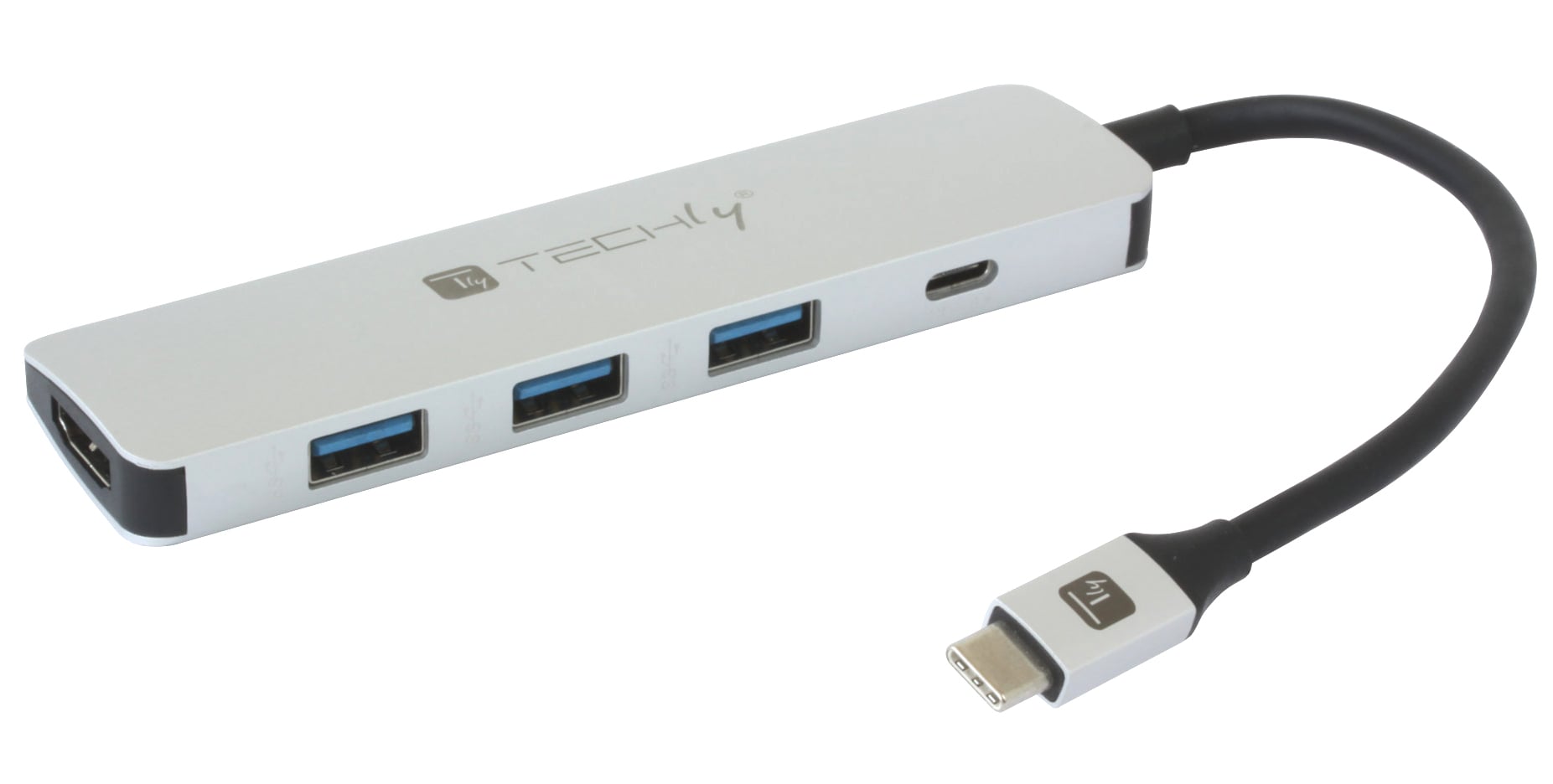 Hub USB-C™ SuperSpeed 3 Porte USB3.2 con HDMI 4K e PD - Techly IADAP USB31-DOCK4
