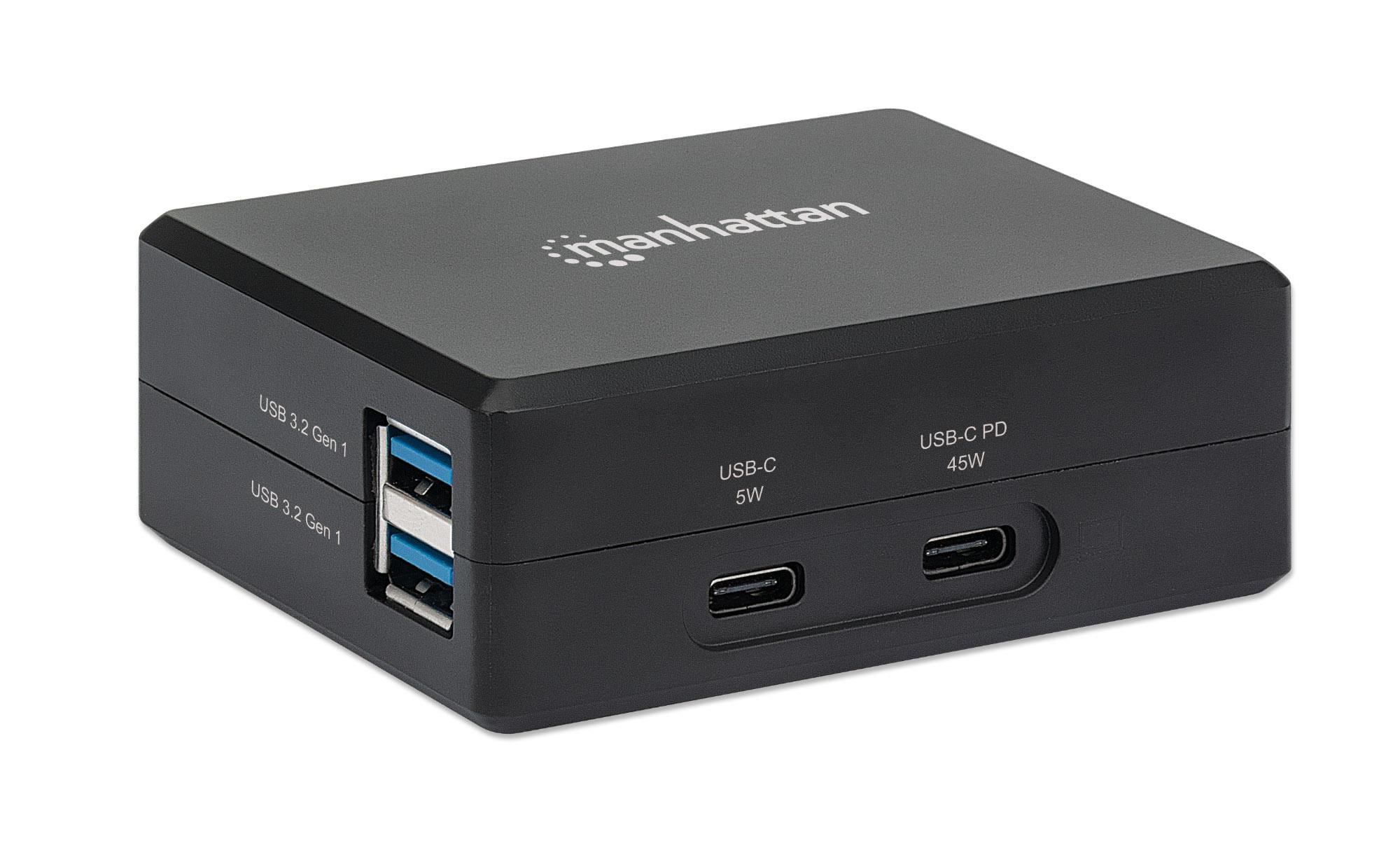 Hub USB-C™ con funzione di ricarica Power Delivery 45W - Manhattan IADAP USB31-DOCK5