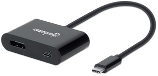 Adattatore Convertitore USB-C M a DisplayPort F con Power Delivery - Manhattan IADAP USB31-DP60M
