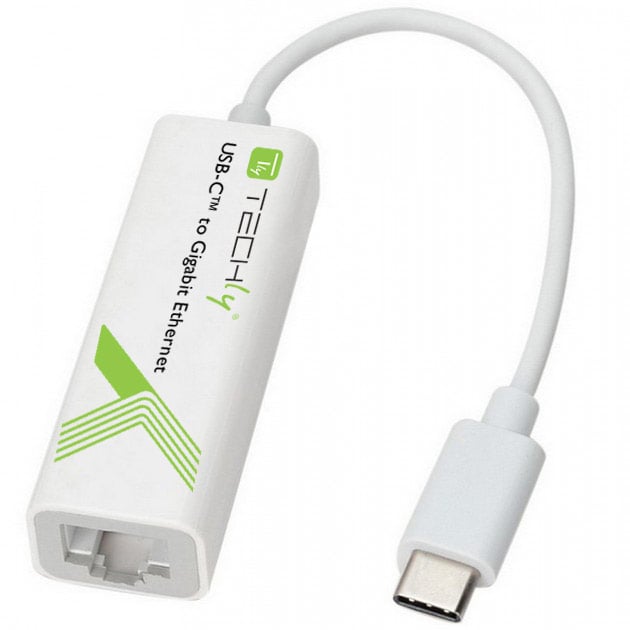 Cavo Convertitore Adattatore da USB-C™ M a Gigabit Ethernet - Techly IADAP USB31-ETGIGA