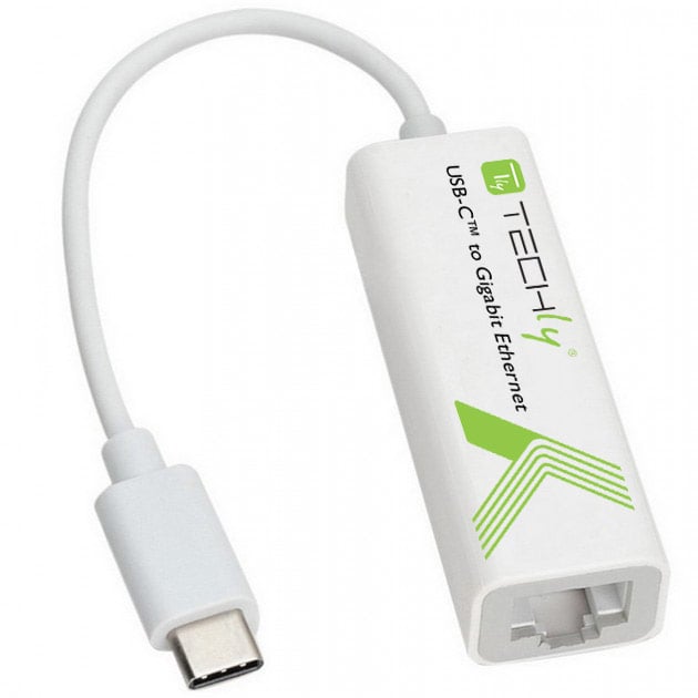 Cavo Convertitore Adattatore da USB-C™ M a Gigabit Ethernet - Techly IADAP USB31-ETGIGA
