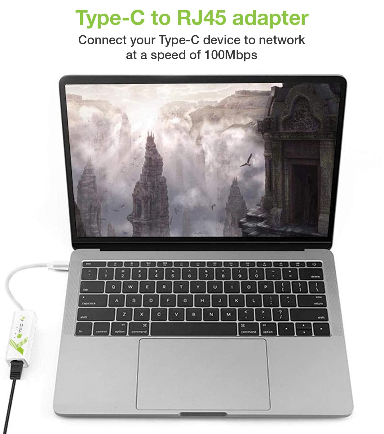 Adattatore Convertitore USB-C™ Ethernet Gigabit RJ45 Lan - Techly IADAP USB31-ETGIGA3