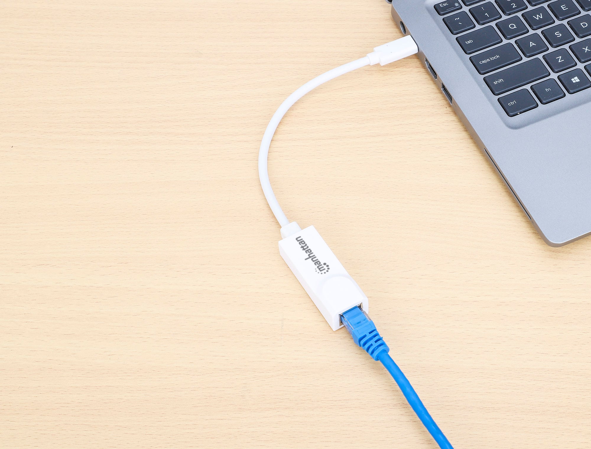 Adattatore Convertitore USB 3.1 Gen 1 da USB-C™ a Rete Gigabit RJ45 - Manhattan IADAP USB31-ETGIGAM