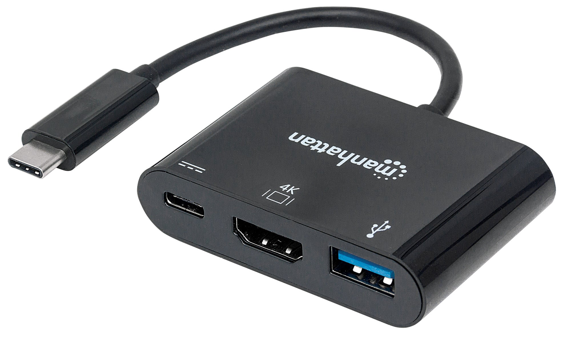 Convertitore USB-C™ a HDMI, USB-A, USB PD - Manhattan IADAP USB31-HDMIP