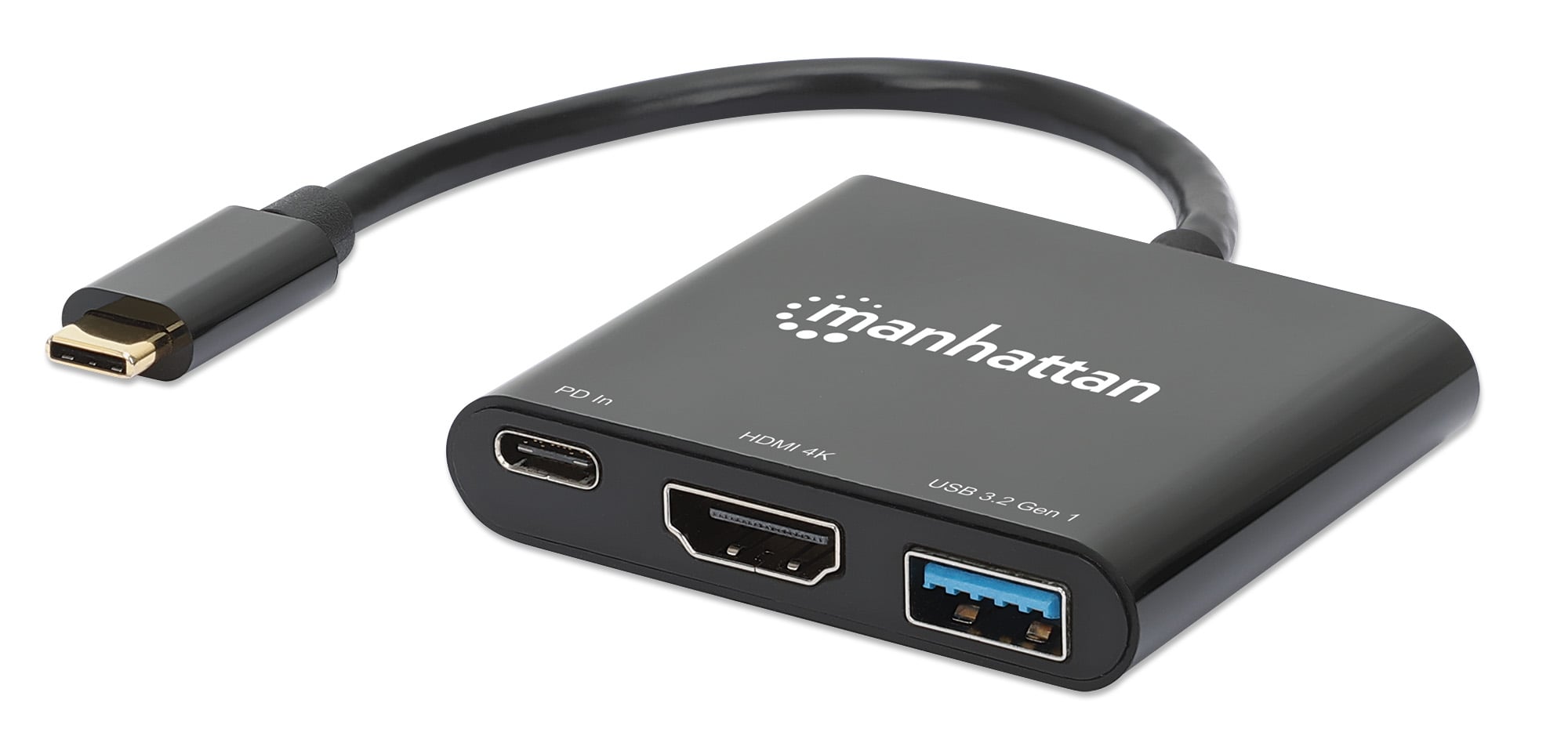 Docking Station USB-C™ a HDMI 3-in-1 con Power Delivery - Manhattan IADAP USB31-HDMIP2