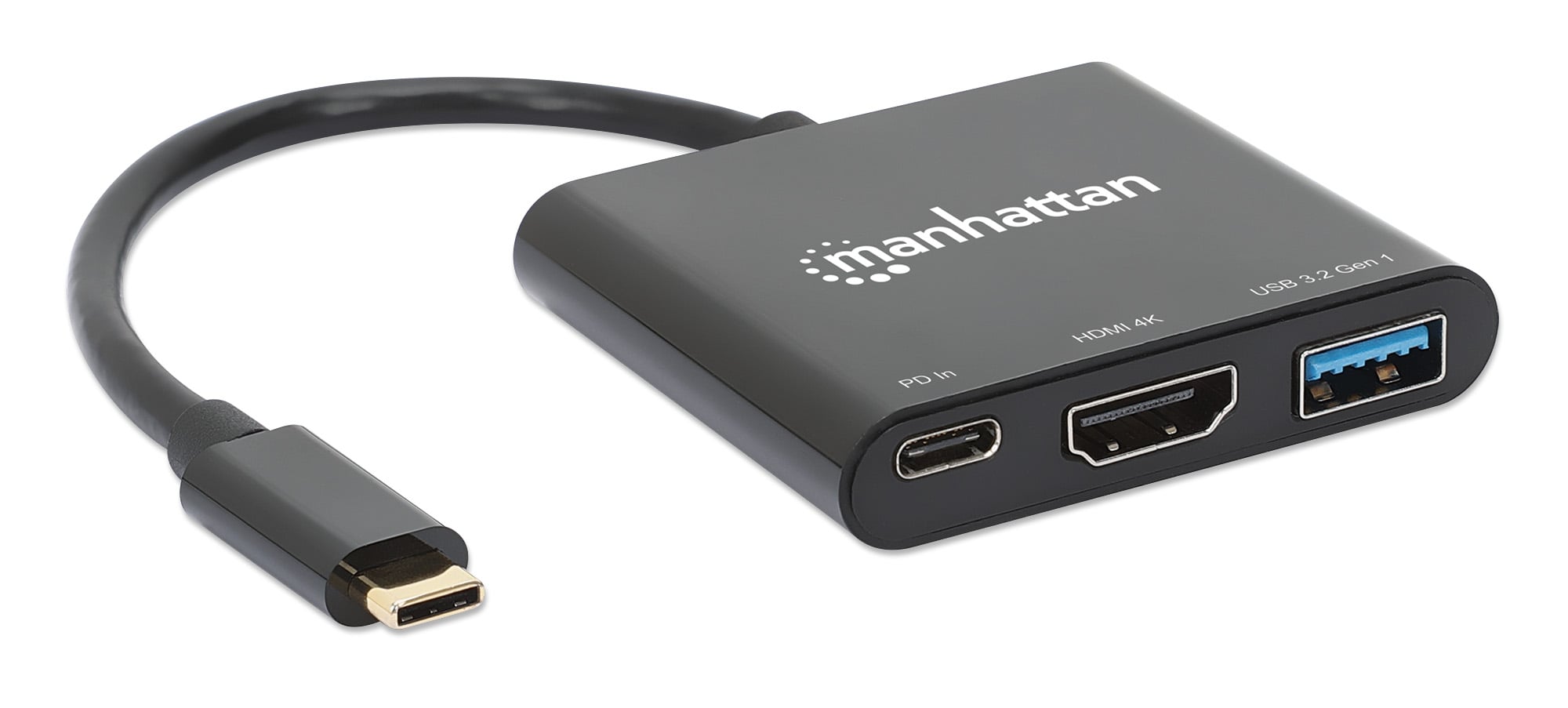 Docking Station USB-C™ a HDMI 3-in-1 con Power Delivery - Manhattan IADAP USB31-HDMIP2