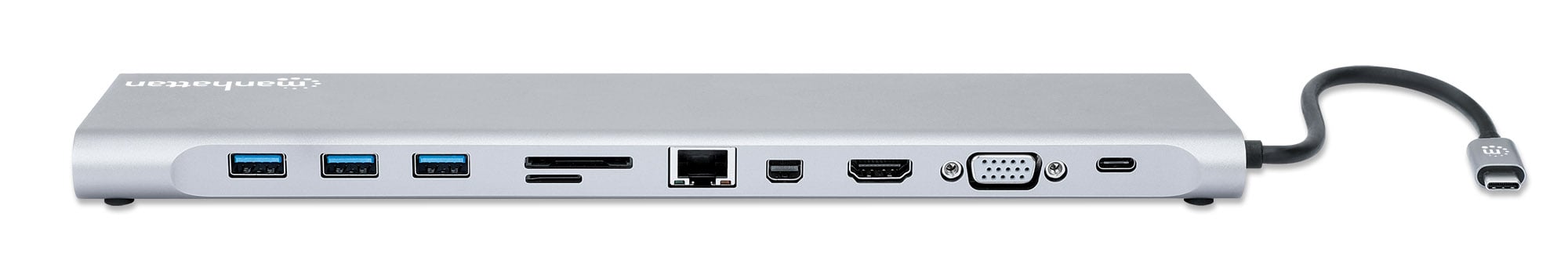 Docking Station USB-C 11 -in- 1 Triple Monitor MST - Manhattan IADAP USB 31 -MULTI 4
