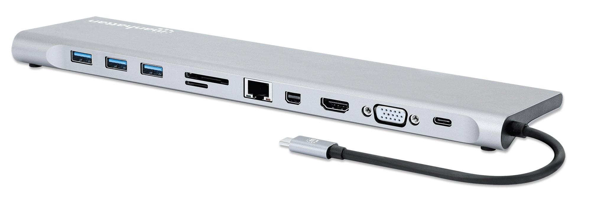 Docking Station USB-C 11 -in- 1 Triple Monitor MST - Manhattan IADAP USB 31 -MULTI 4