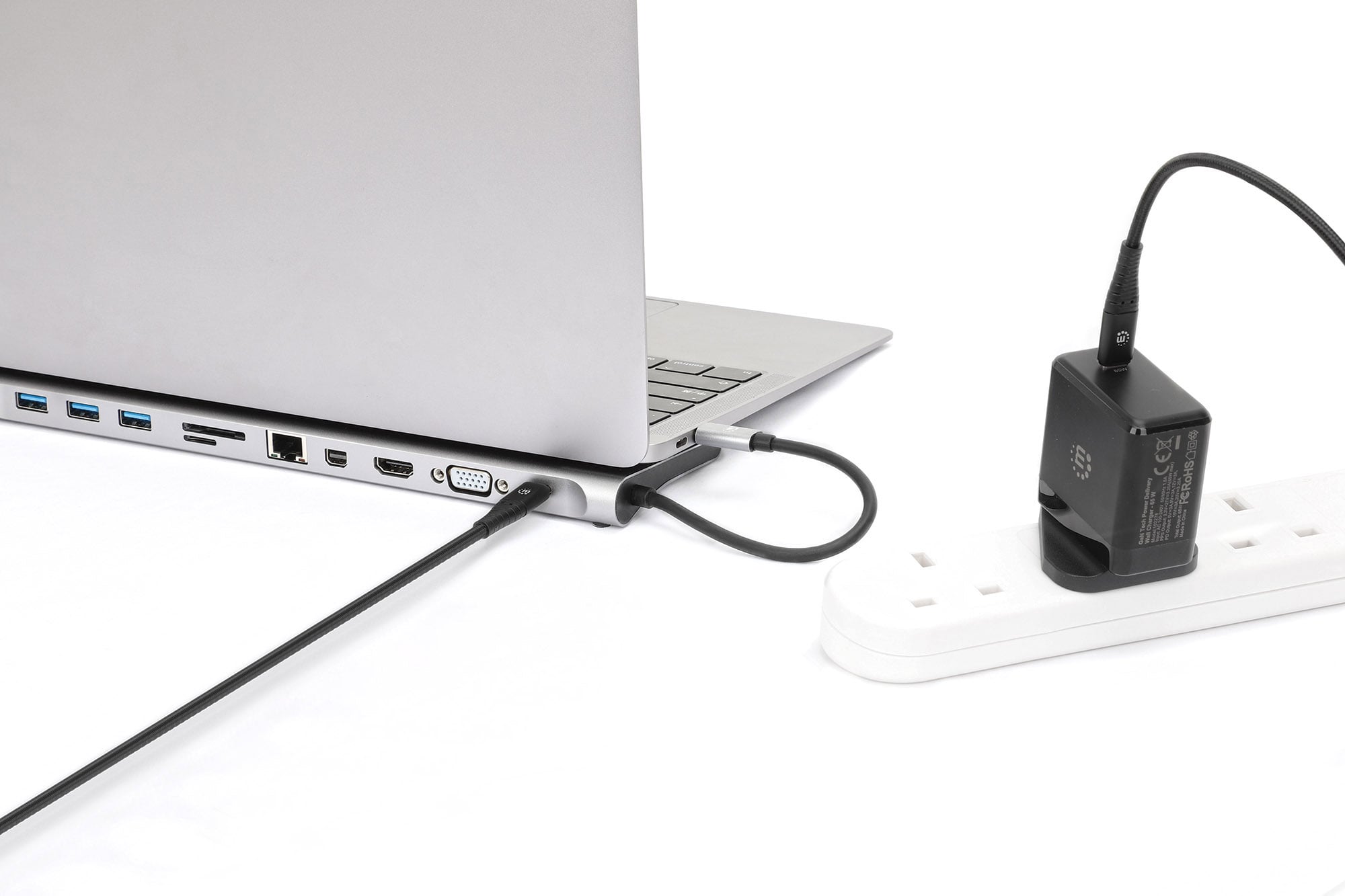 Docking Station USB-C 11 -in- 1 Triple Monitor MST - Manhattan IADAP USB 31 -MULTI 4