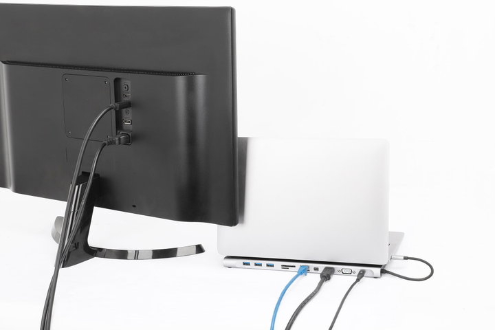 USB-C Docking Station 11-in-1 triple monitor MST - Manhattan IADAP USB31-MULTI4