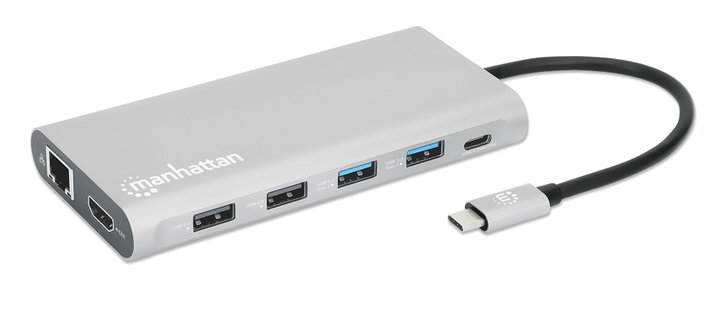 Docking Station USB-C PD 12-in-1 4K HDMI MST - Manhattan IADAP USB31-MULTI5