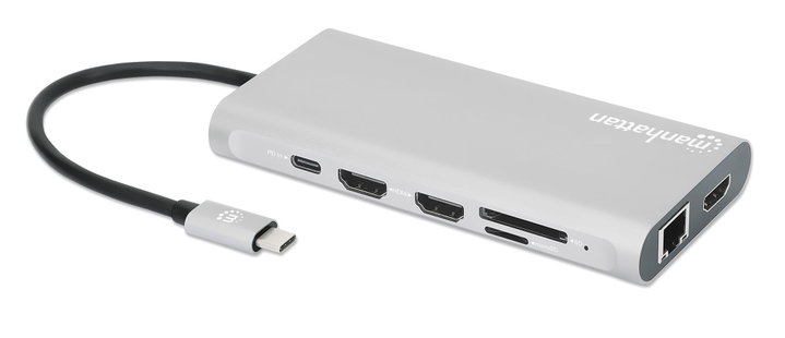 Docking Station USB-C PD 12-in-1 4K HDMI MST - Manhattan IADAP USB31-MULTI5