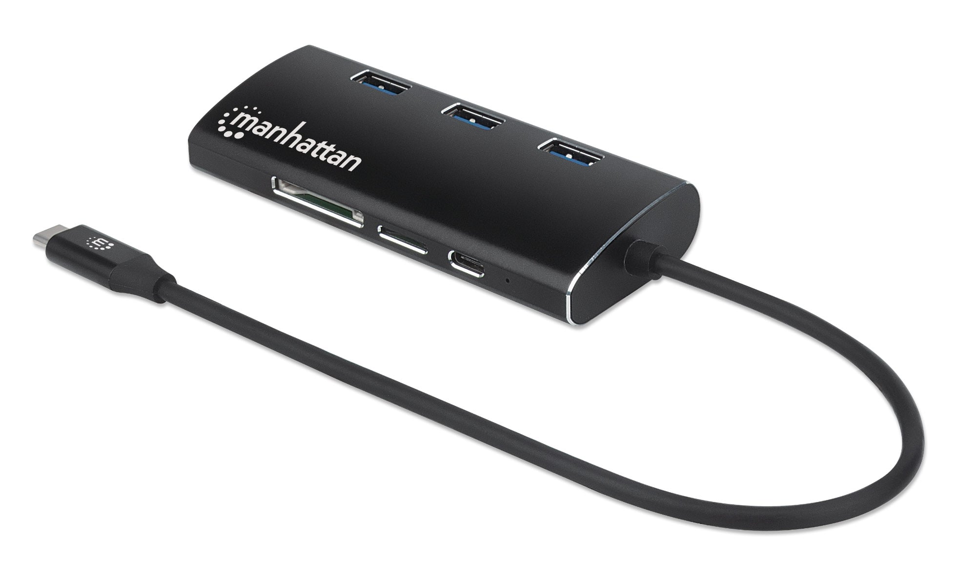 USB-C SuperSpeed Multiport Adapter - Manhattan IADAP USB 31 -PD 440