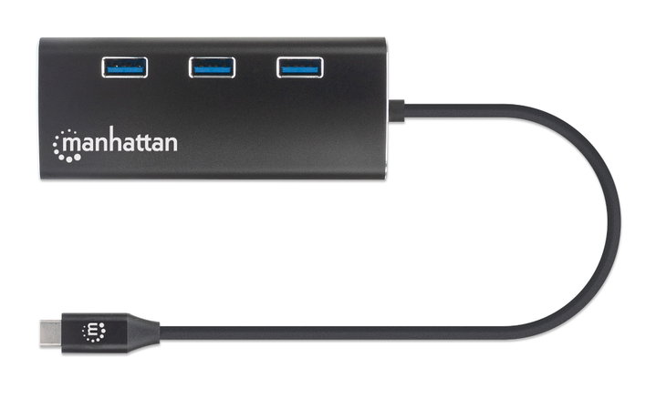 Multiport USB-C Hub HDMI 4K USB 3.2 Gigabit SD - Manhattan IADAP USB31-PD440