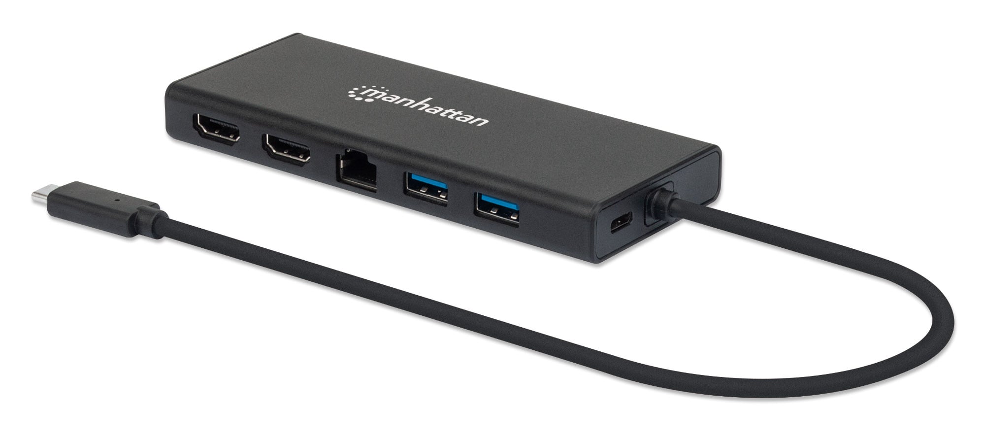 Adattatore USB-C SuperSpeed Multiporta a Doppia Porta HDMI - Manhattan IADAP USB31-PD747